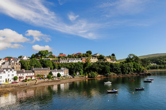 Beautiful view of Portree.Isle of Skye.Scotland
