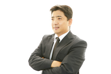 笑顔のビジネスマン