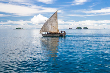 Traditional malagasy dhow