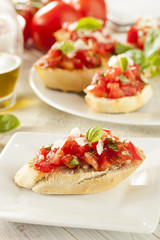 Homemade Tomato and Basil Bruschetta