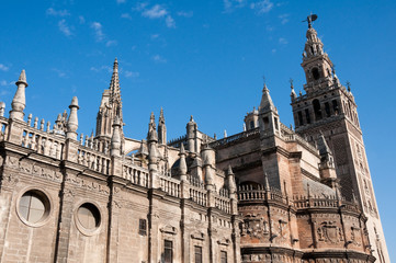 Fototapeta na wymiar Cathedral of Seville (Spain)