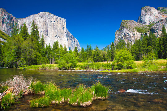 Yosemite Valley in Yosemite National Park,California