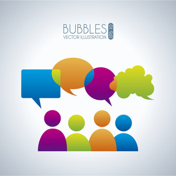 bubbles communication icons