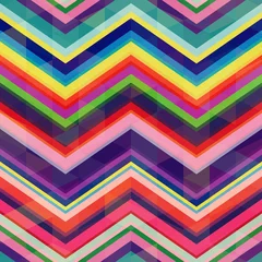 Zelfklevend Fotobehang Zigzag naadloze retro zigzagachtergrond