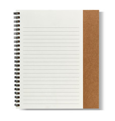 recycle paper notebook right page