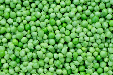 Background of fresh green peas