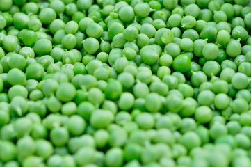 Fototapeta na wymiar Background of fresh green peas