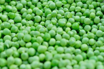 Background of fresh green peas