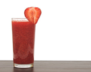 glass of strawberry puree © vadim yerofeyev