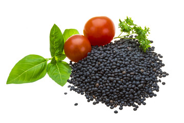 Black lentils