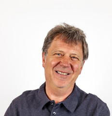 Obraz premium portrait of handsome man with reading glasses