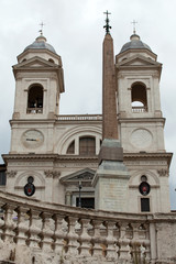 Church of Trinita' dei Monti (Spanish Steps) in Rome, Italy