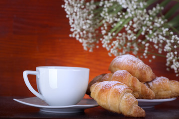 coffee and croissants