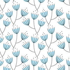 Seamless pattern of flower background