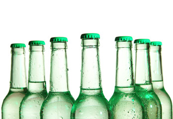 Water bottles isolated on white