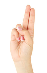 Finger Spelling the Alphabet in American Sign Language (ASL).