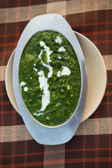 palak paneer , spinach and cheese curry , indian food
