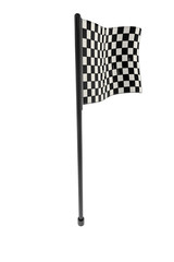 Zielfahne - isoliert - 3D Render