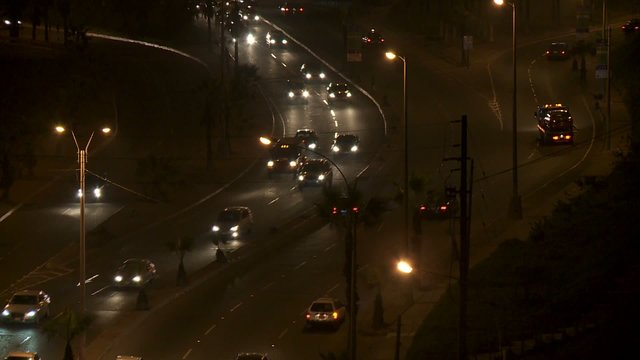Zeitraffer - Verkehr in Lima, Südamerika