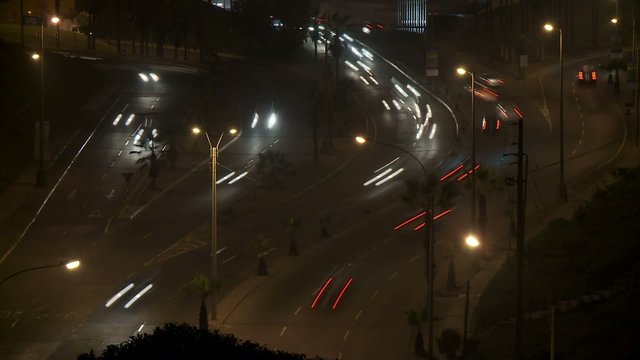 Zeitraffer - Verkehr in Lima, Südamerika