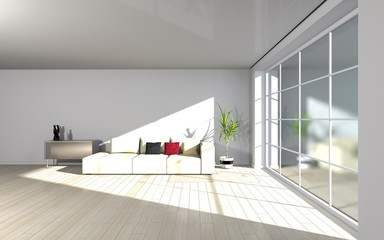 modern living room - interior architecture