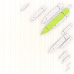 Naklejka premium Illustration of a exclusive pencil background with pictogram
