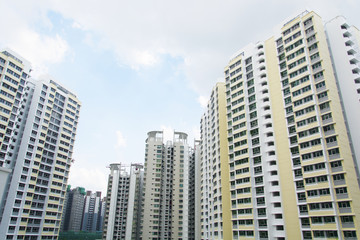 Fototapeta na wymiar Apartments in singapore