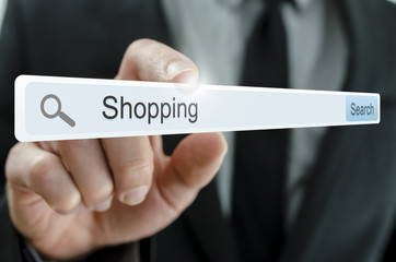 Word Shopping  written in search bar