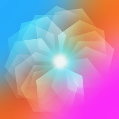 Obraz premium Hexagon colorful background