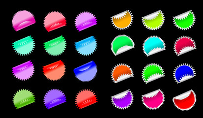 Illustration of stickers