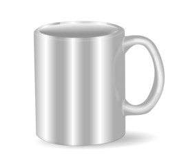 photorealistic white cup