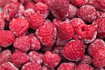 freezed raspberries