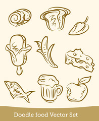 doodle food set
