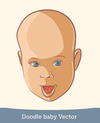 doodle baby smile