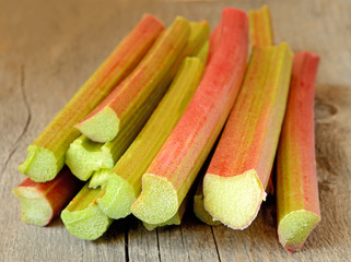 Fresh rhubarb
