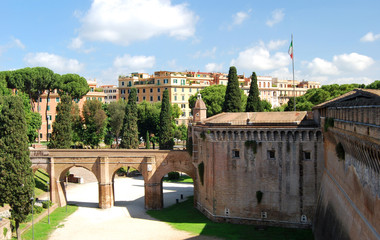 Vue de Rome depuis le château Saint-Ange