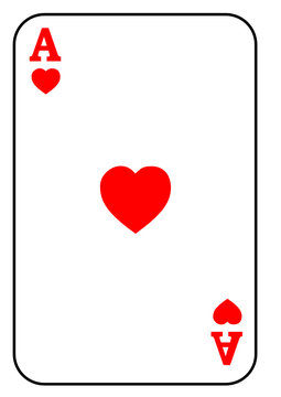 Spielkarte Herzas