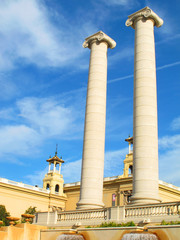 columnas plaza españa