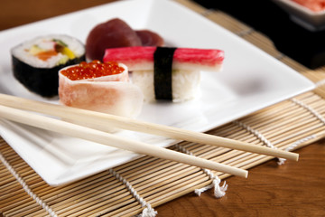 Delicious fresh sushi