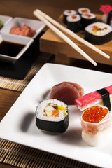 Delicious fresh sushi