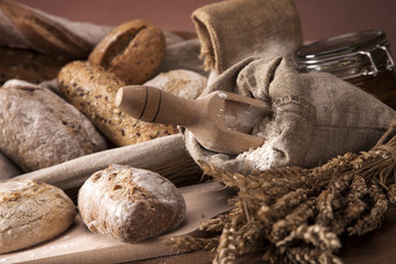 Traditional bread and rolls