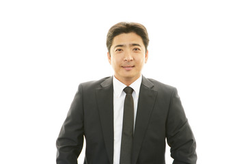 笑顔のビジネスマン