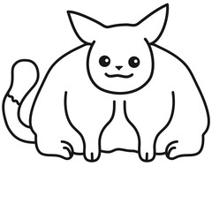 Cute Fat Cat