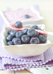blueberry and yogurt