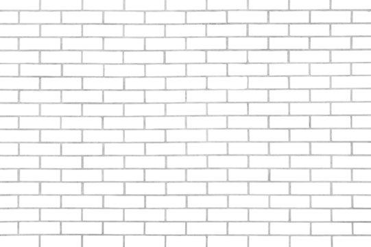 White seamless brickwall with repeating pattern
