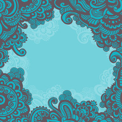 Hand drawn fantasy frame