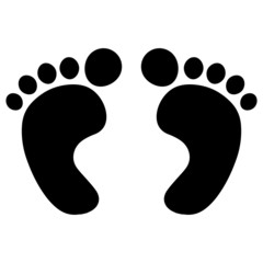 foot prints black