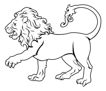 Stylised Lion illustration