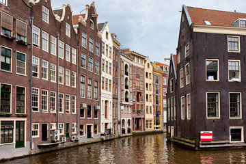 Fototapeta na wymiar Amsterdam Canal Houses