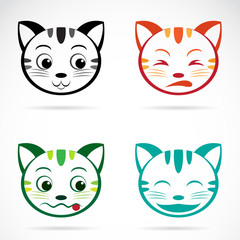 Fototapeta premium Vector image of an cat face